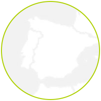 Mapa de la península ibérica