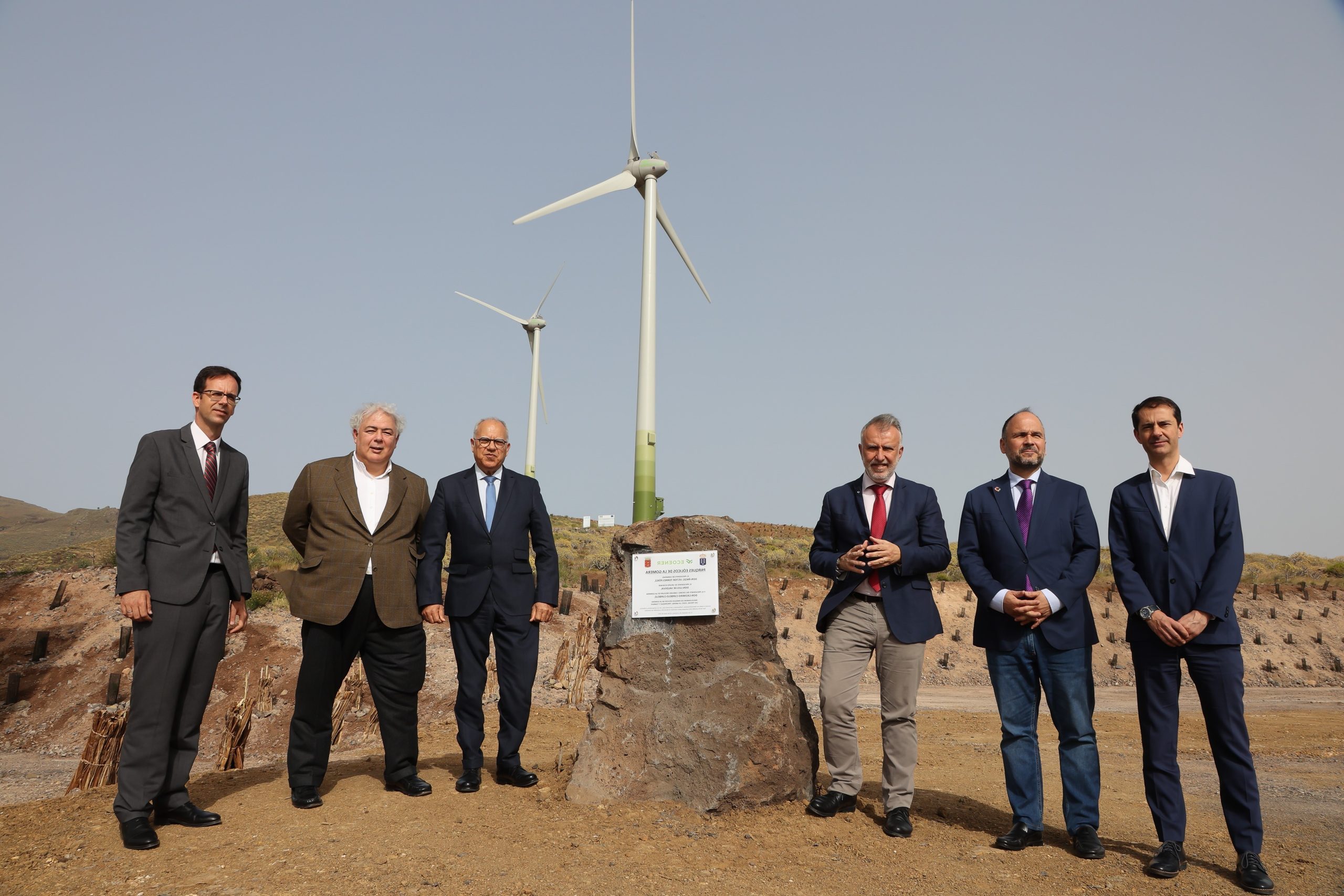 Ecoener inaugura cinco parques eólicos en La Gomera y afianza su liderazgo en energías renovables en las islas Canarias